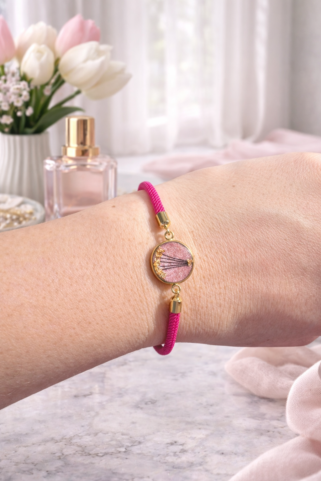 Armband mit Pferdehaar – personalisierter Erinnerungsschmuck Variante 3