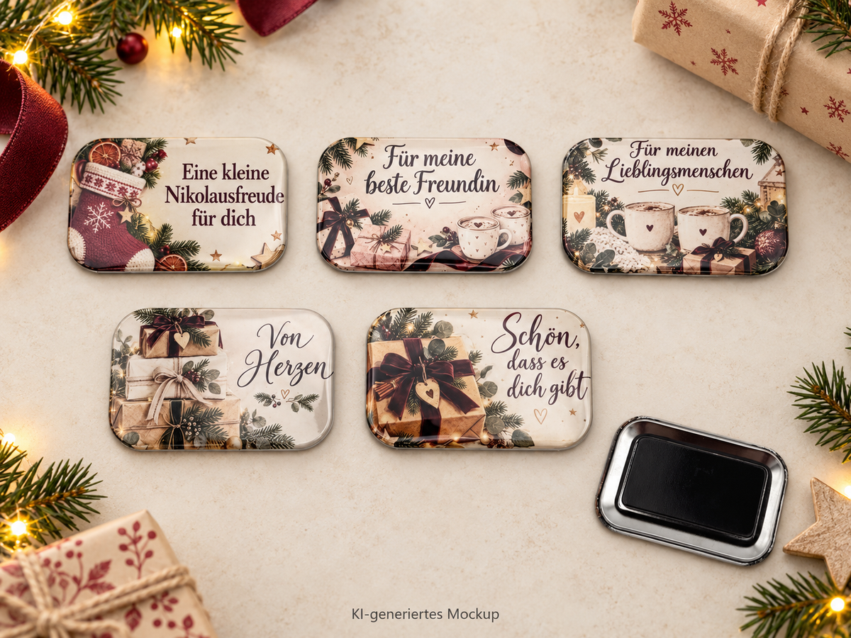 Weihnachtsmagnet mit Sprüchen – kleine Geschenkidee für Lieblingsmenschen
