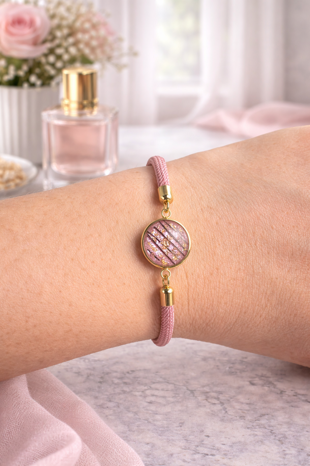 Armband mit Pferdehaar – personalisierter Erinnerungsschmuck Variante 2