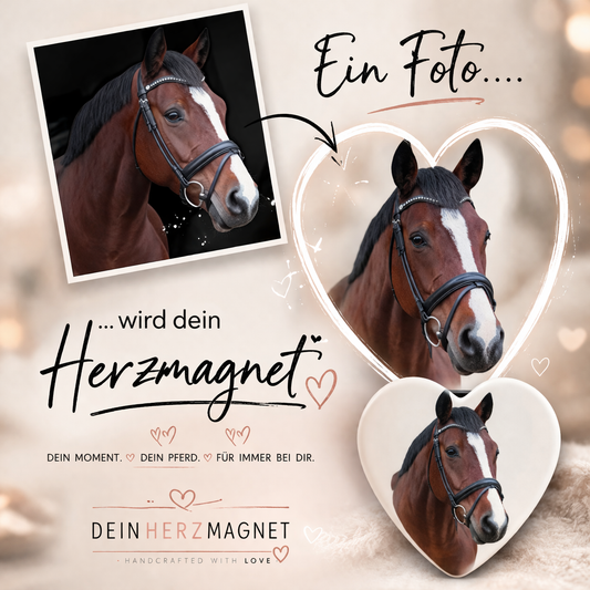 Personalisierter Herzmagnet