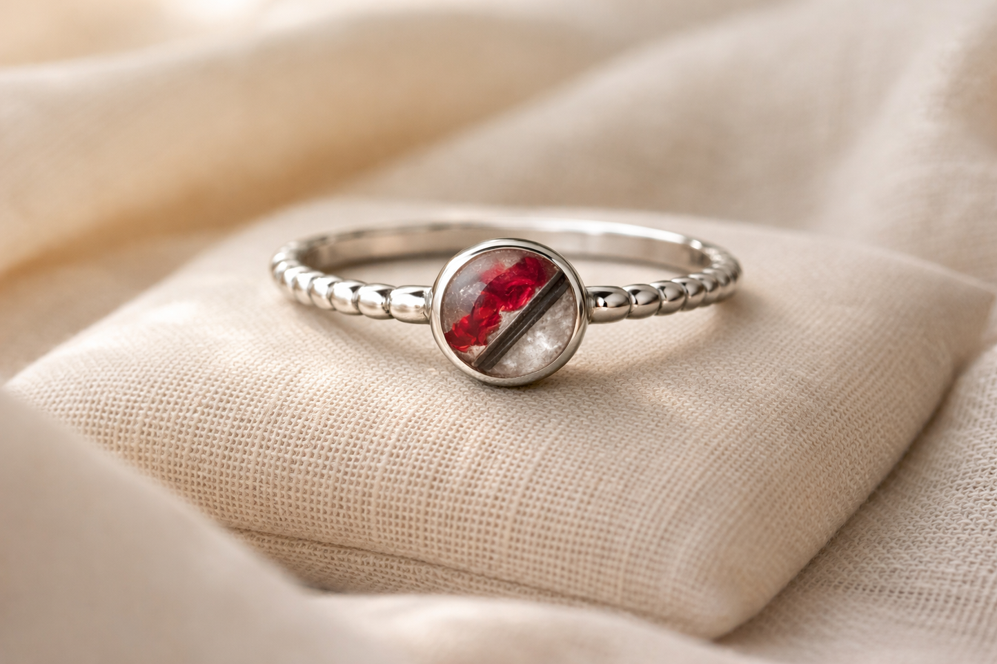Ring aus Tierhaar - personalisiert
