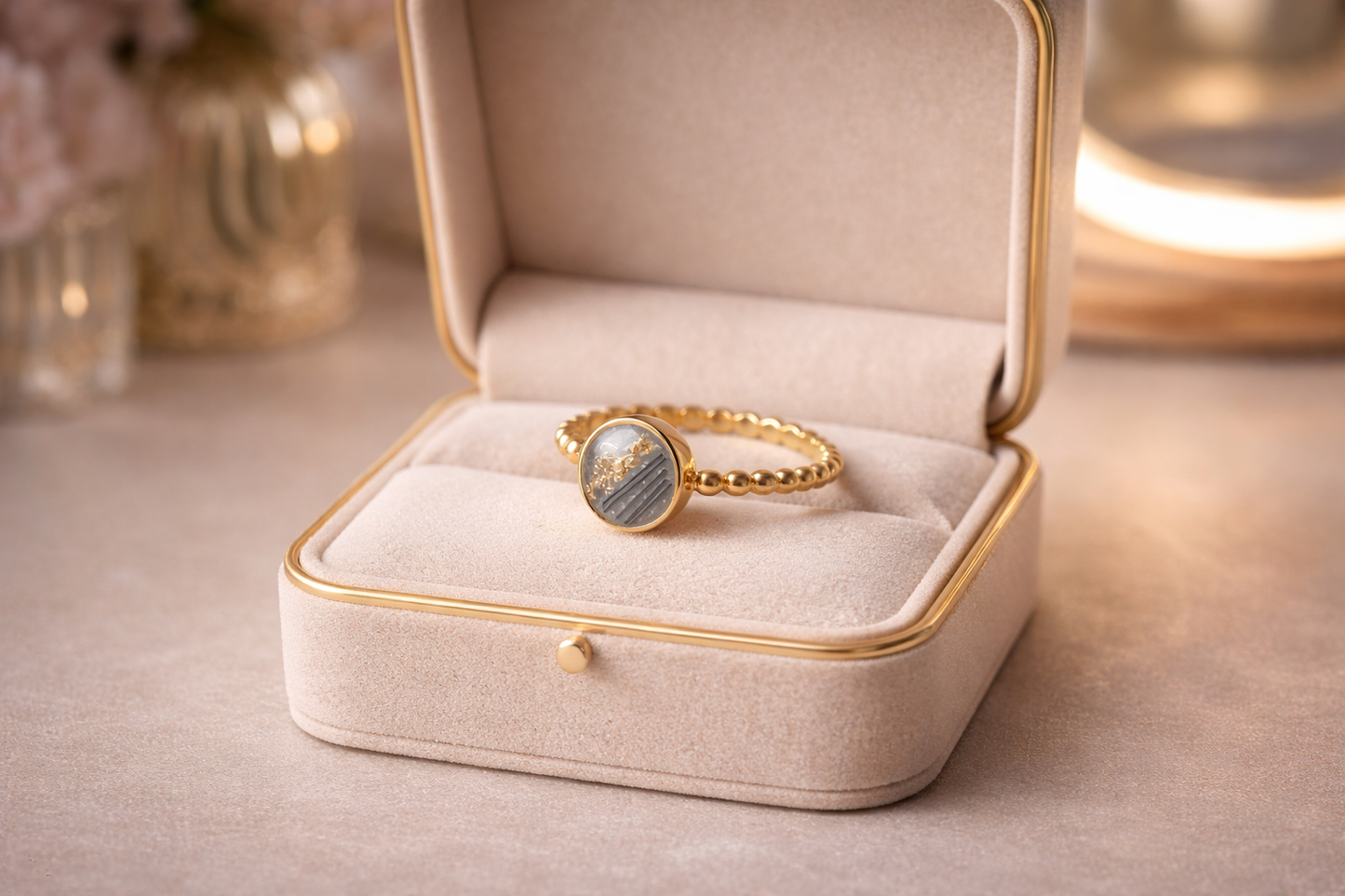 Ring aus Tierhaar - personalisiert