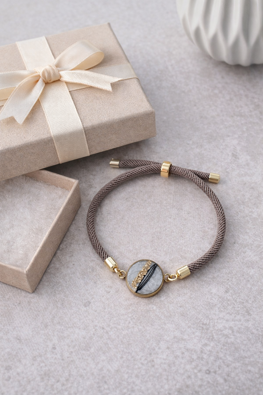 Armband mit Pferdehaar – personalisierter Erinnerungsschmuck Variante 1