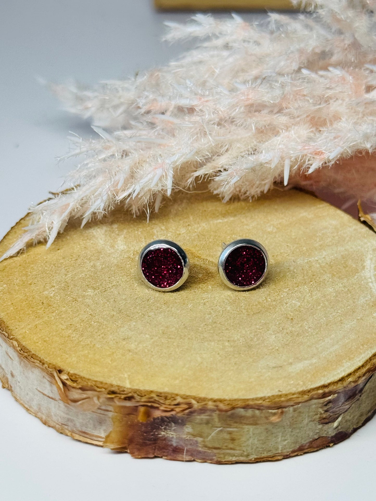 Ohrringe - Stecker individuell I 8mm - mehrere Farbvarianten