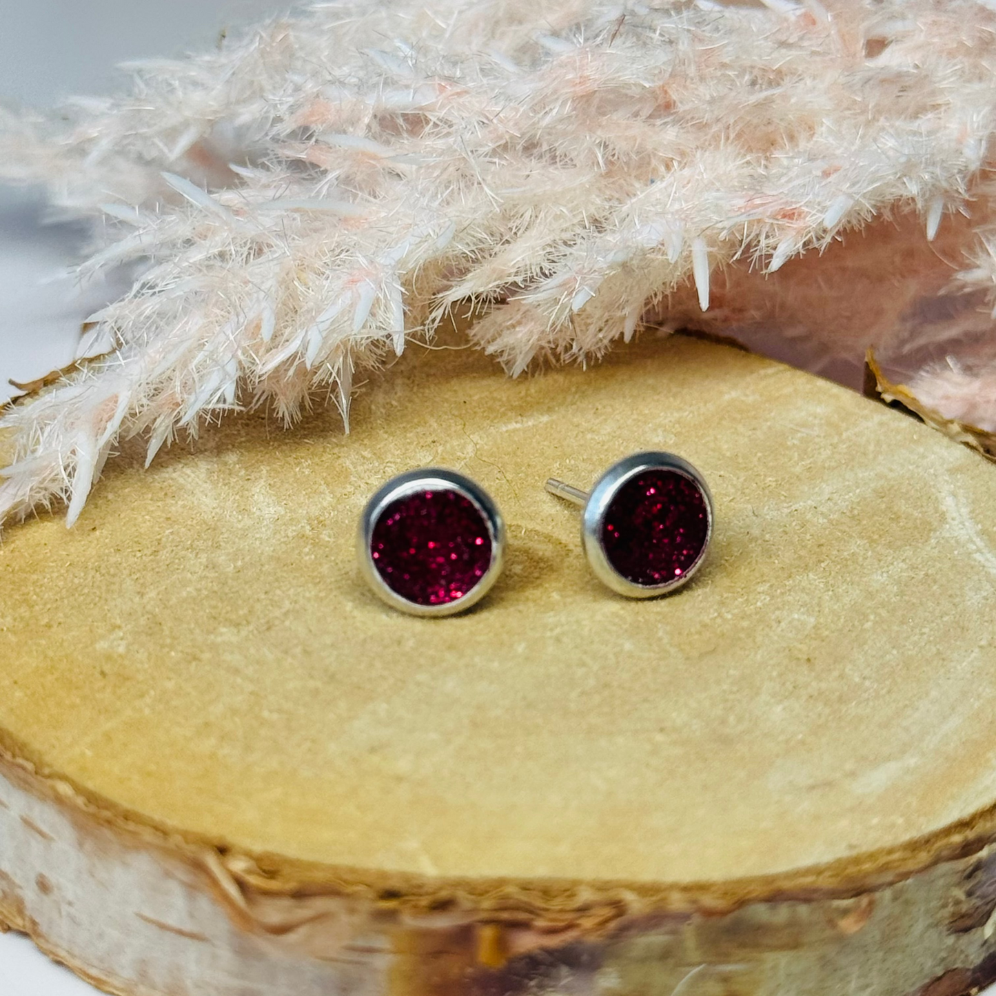 Ohrringe - Stecker individuell I 8mm - mehrere Farbvarianten