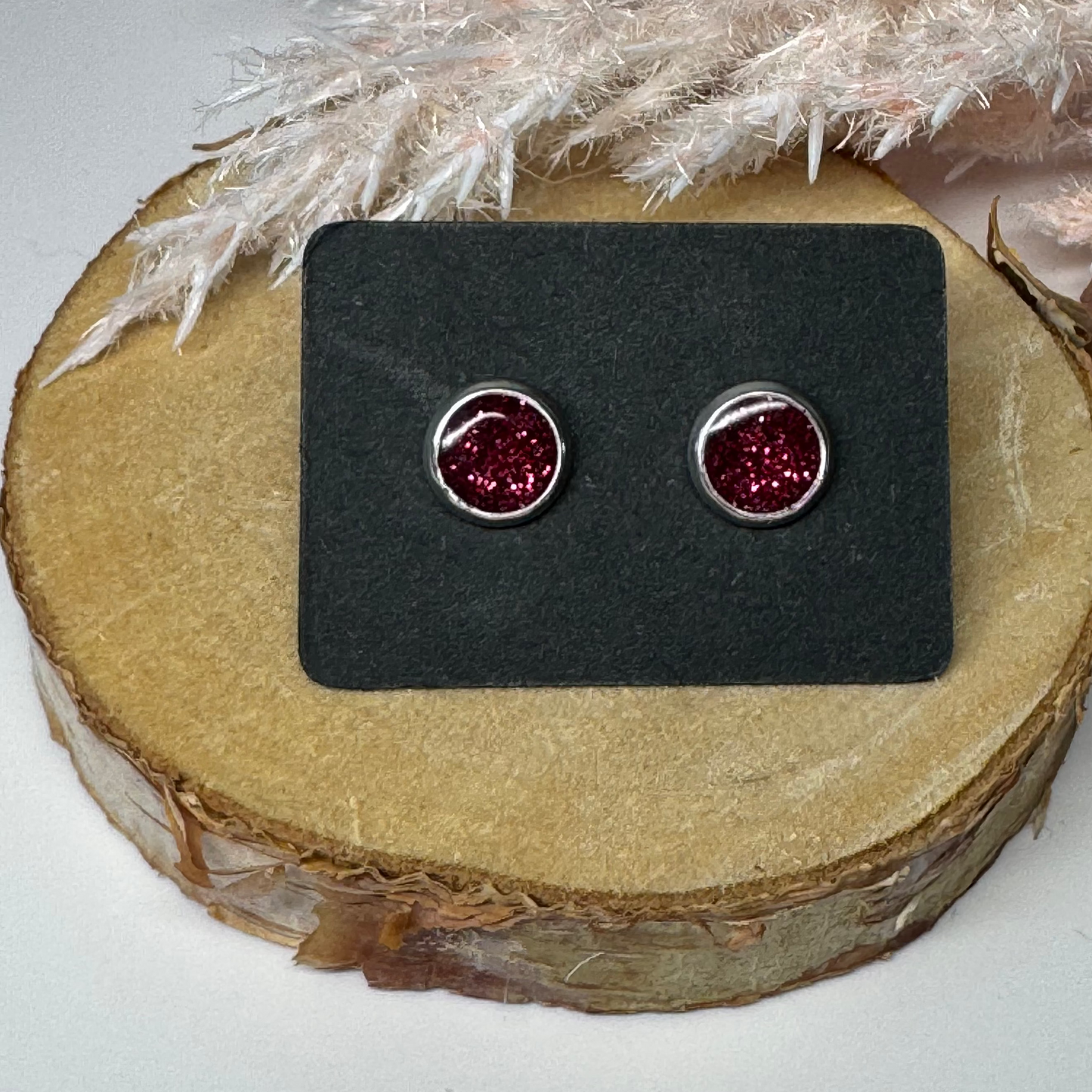 Ohrringe - Stecker individuell I 8mm - mehrere Farbvarianten