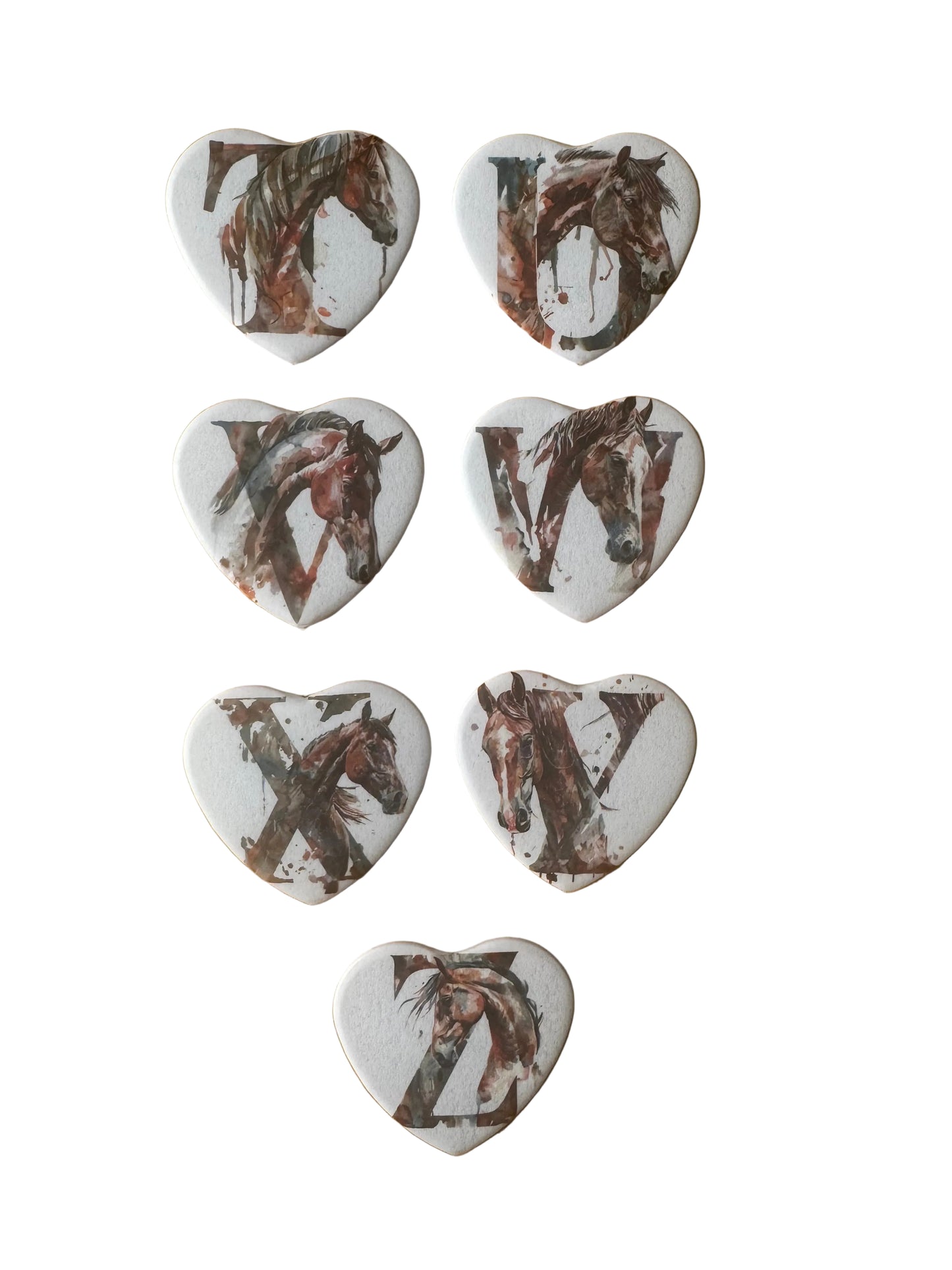 Dein Herzmagnet - Pferde-Magnet mit Wunschbuchstaben