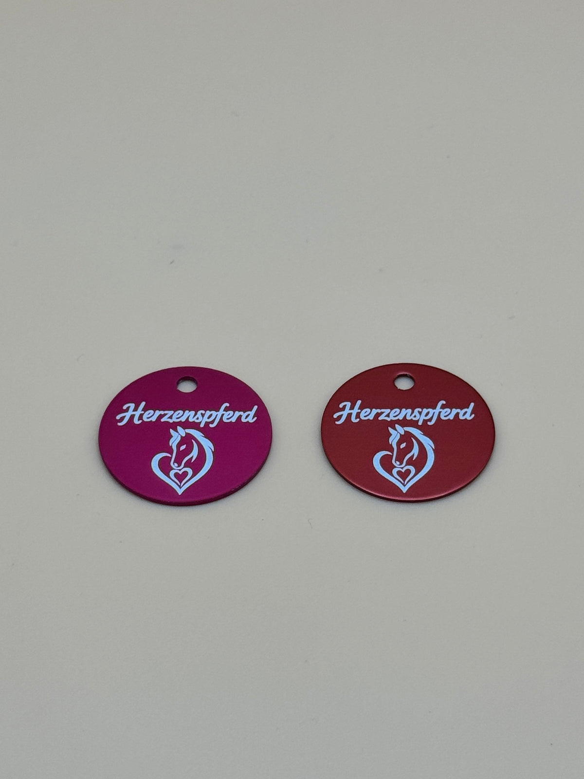 Herzenspferd Halftermarke - fertige Halftermarke mit Gravur