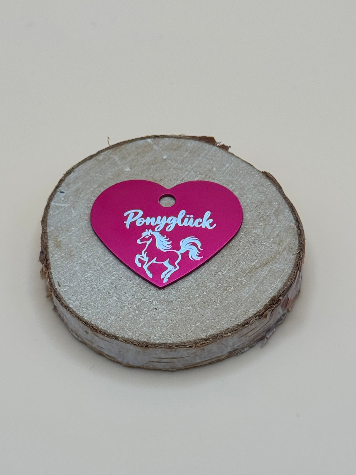Ponyglück Halftermarke - fertige Halftermarke mit Gravur