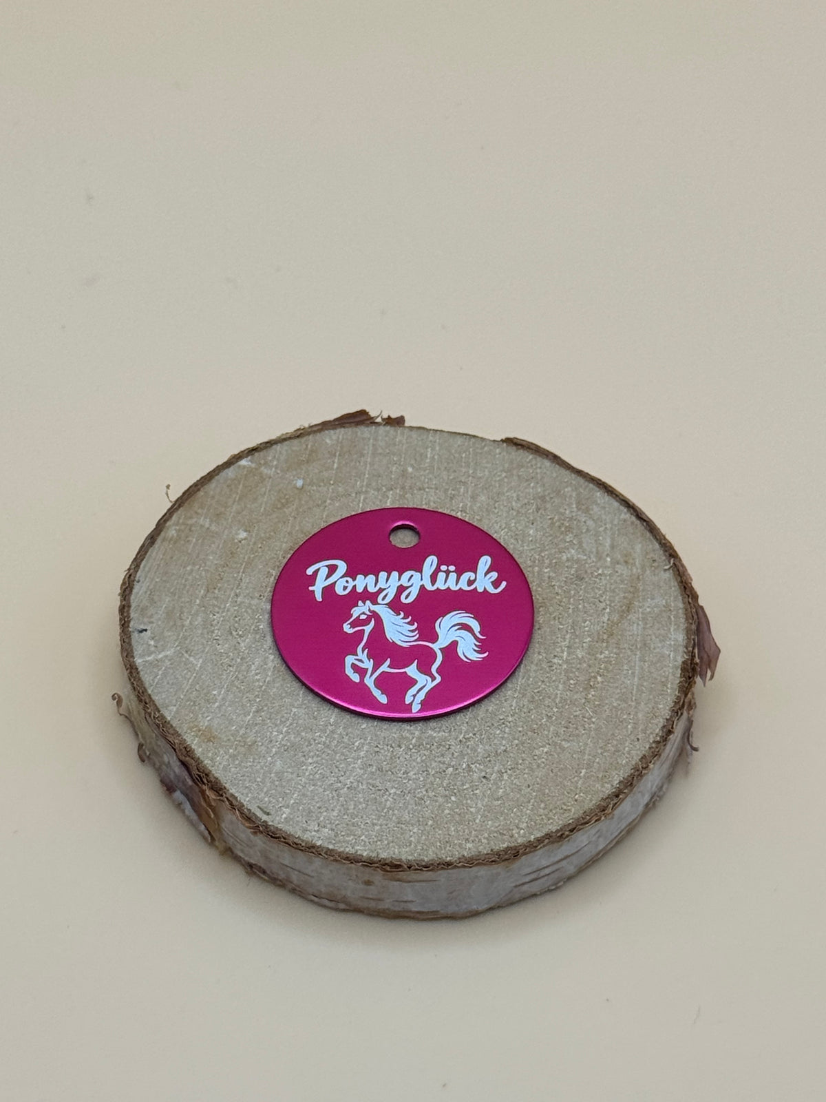 Ponyglück Halftermarke - fertige Halftermarke mit Gravur