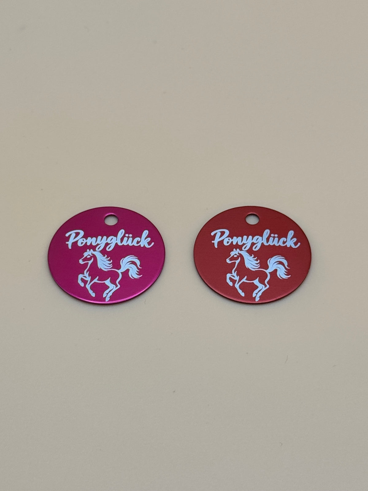 Ponyglück Halftermarke - fertige Halftermarke mit Gravur