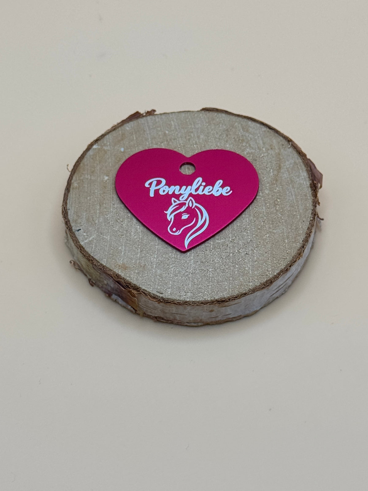 Ponyliebe Halftermarke - fertige Halftermarke mit Gravur